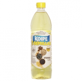 Aceite refinado de semillas con omegas 3  6 y 9 y vitaminas E y B6 5 Semillas Koipe 750 ml