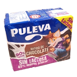 PULEVA BATIDO DE CHOCOLATE SIN LACTOSA P6x200ml