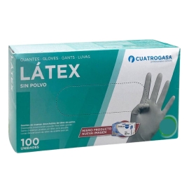 GUANTES LATEX T M 100UDS 