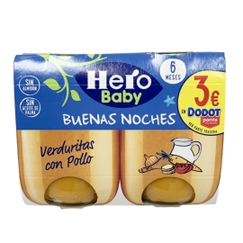 HERO BUENAS NOCHES POLLO CON VERDURAS 2X200
